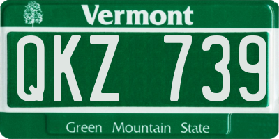 VT license plate QKZ739