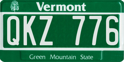 VT license plate QKZ776