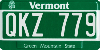 VT license plate QKZ779