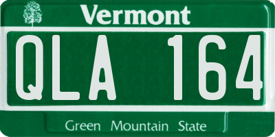 VT license plate QLA164