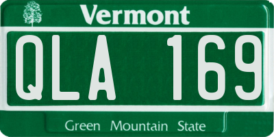 VT license plate QLA169