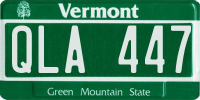 VT license plate QLA447