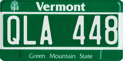 VT license plate QLA448