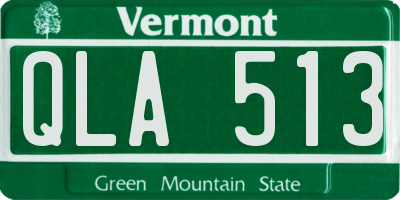 VT license plate QLA513