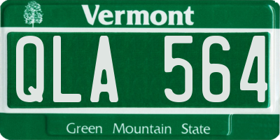 VT license plate QLA564