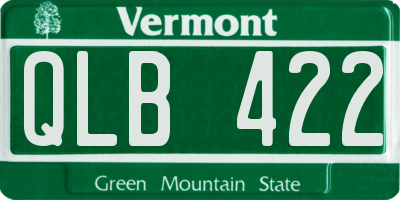 VT license plate QLB422
