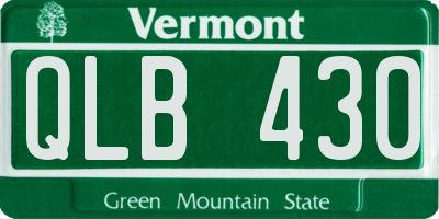VT license plate QLB430
