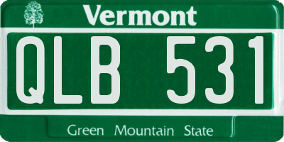 VT license plate QLB531