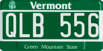 VT license plate QLB556