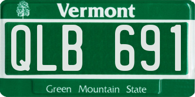 VT license plate QLB691