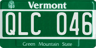VT license plate QLC046
