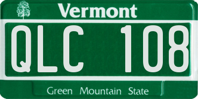 VT license plate QLC108