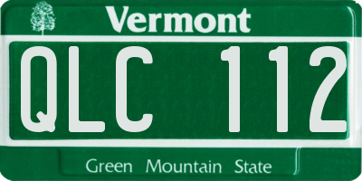 VT license plate QLC112