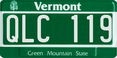 VT license plate QLC119
