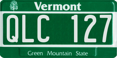 VT license plate QLC127
