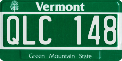 VT license plate QLC148