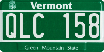 VT license plate QLC158