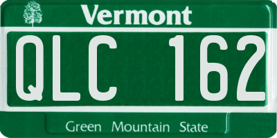 VT license plate QLC162