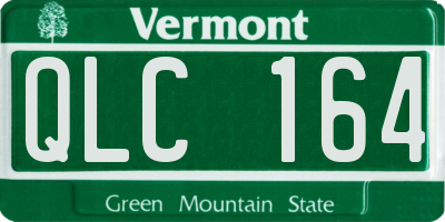VT license plate QLC164