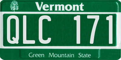 VT license plate QLC171