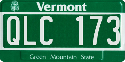 VT license plate QLC173