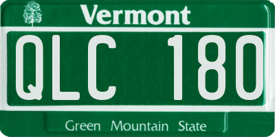 VT license plate QLC180
