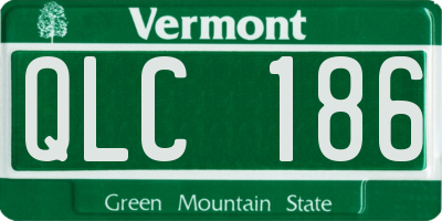 VT license plate QLC186