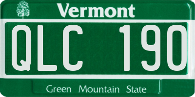 VT license plate QLC190