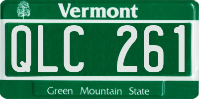VT license plate QLC261