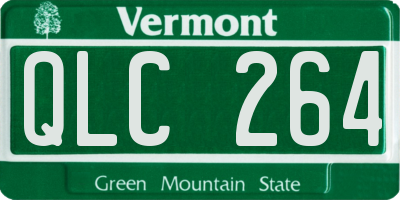VT license plate QLC264