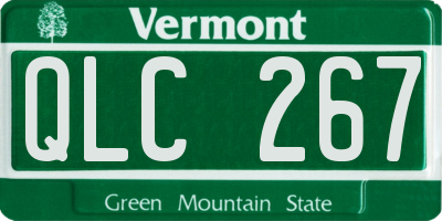 VT license plate QLC267