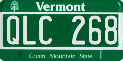 VT license plate QLC268