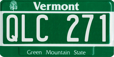 VT license plate QLC271