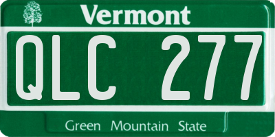 VT license plate QLC277