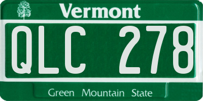 VT license plate QLC278