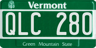VT license plate QLC280