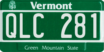 VT license plate QLC281