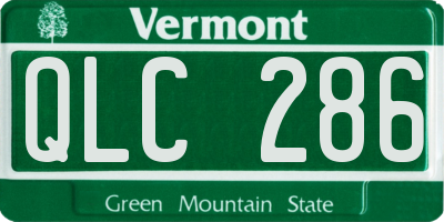 VT license plate QLC286