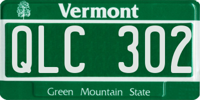 VT license plate QLC302