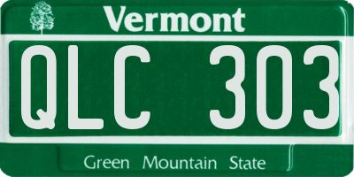 VT license plate QLC303
