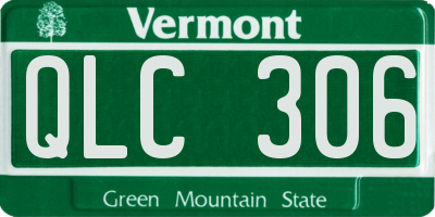 VT license plate QLC306