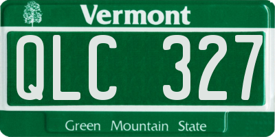 VT license plate QLC327