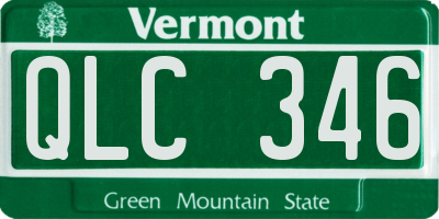 VT license plate QLC346