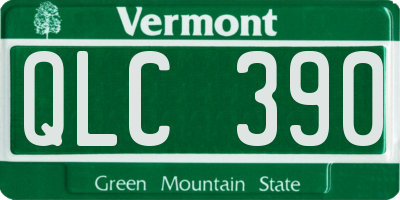 VT license plate QLC390
