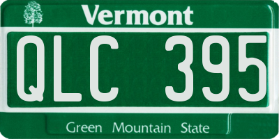 VT license plate QLC395