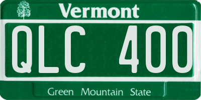 VT license plate QLC400