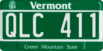 VT license plate QLC411