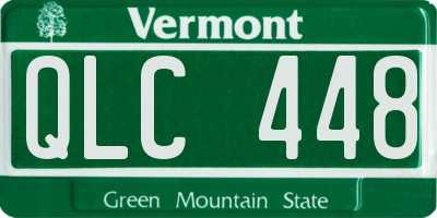 VT license plate QLC448