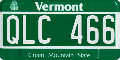 VT license plate QLC466
