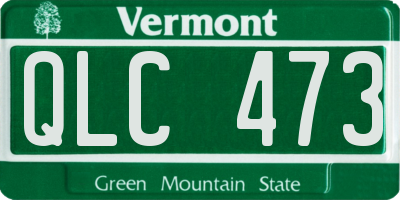 VT license plate QLC473
